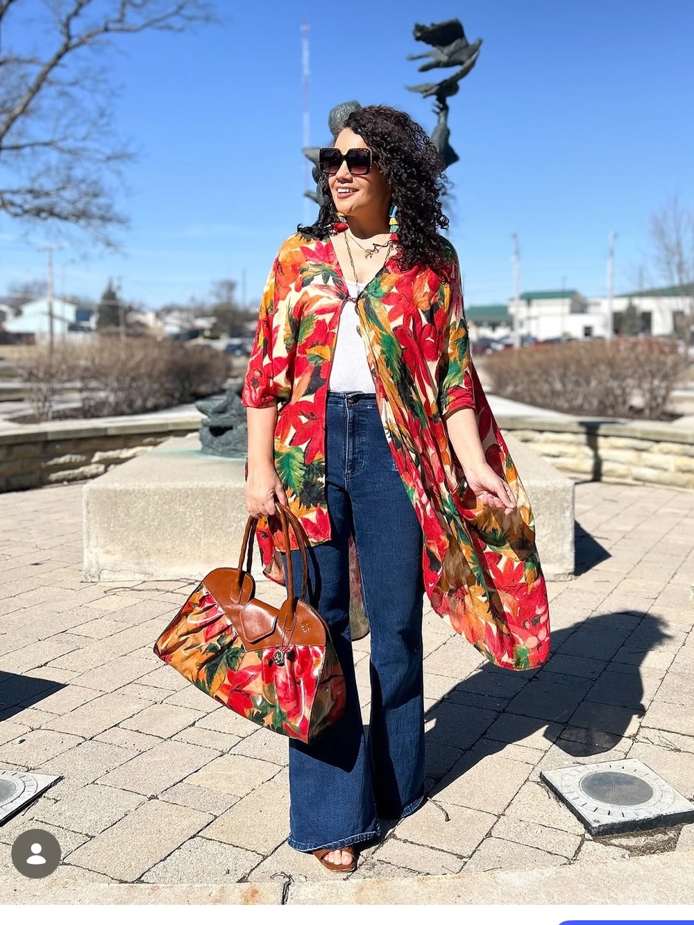 Patricia Nash Bag & Matching Kimono